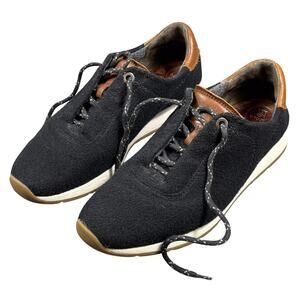 Paul Green Pure Merino Wool Sneakers Womens 5 UK 7.5 US Black Kalista Lace Up